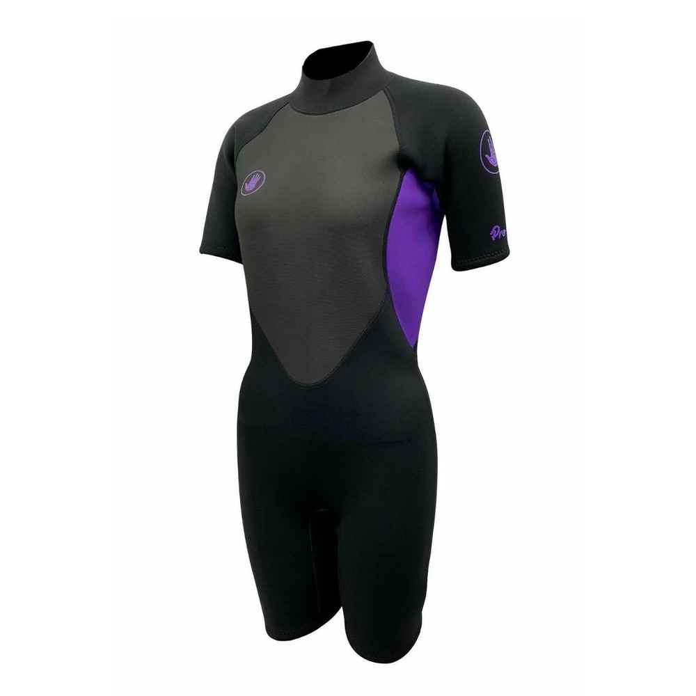 Body Glove Pro 3 2:1 Spring Suit Wetsuit Women's MEDIUM  Purple / Black